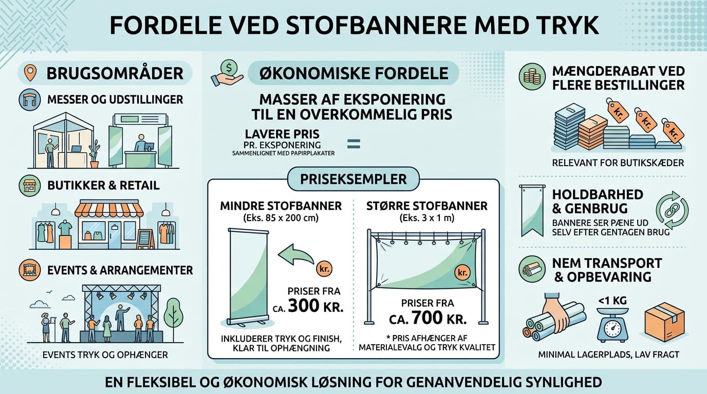 Stofbannere og reklameflag giver synlighed uden at sprænge budgettet